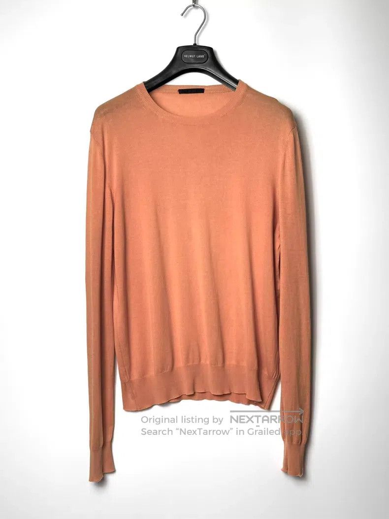 Helmut Lang Helmut Lang 1998 Retro Orange Knit Top Size US S / EU 44-46 / 1 - 1 Thumbnail