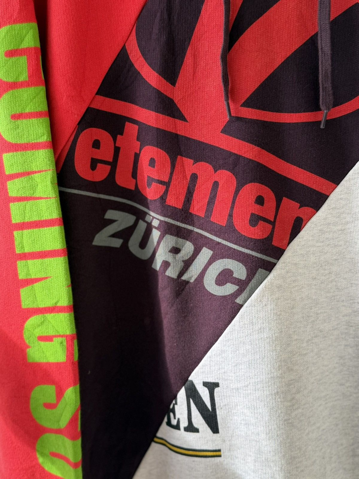 Vetements Vetements Asymmetric Deconstructed Rebuild Zurich Hoodie Size US M / EU 48-50 / 2 - 4 Thumbnail