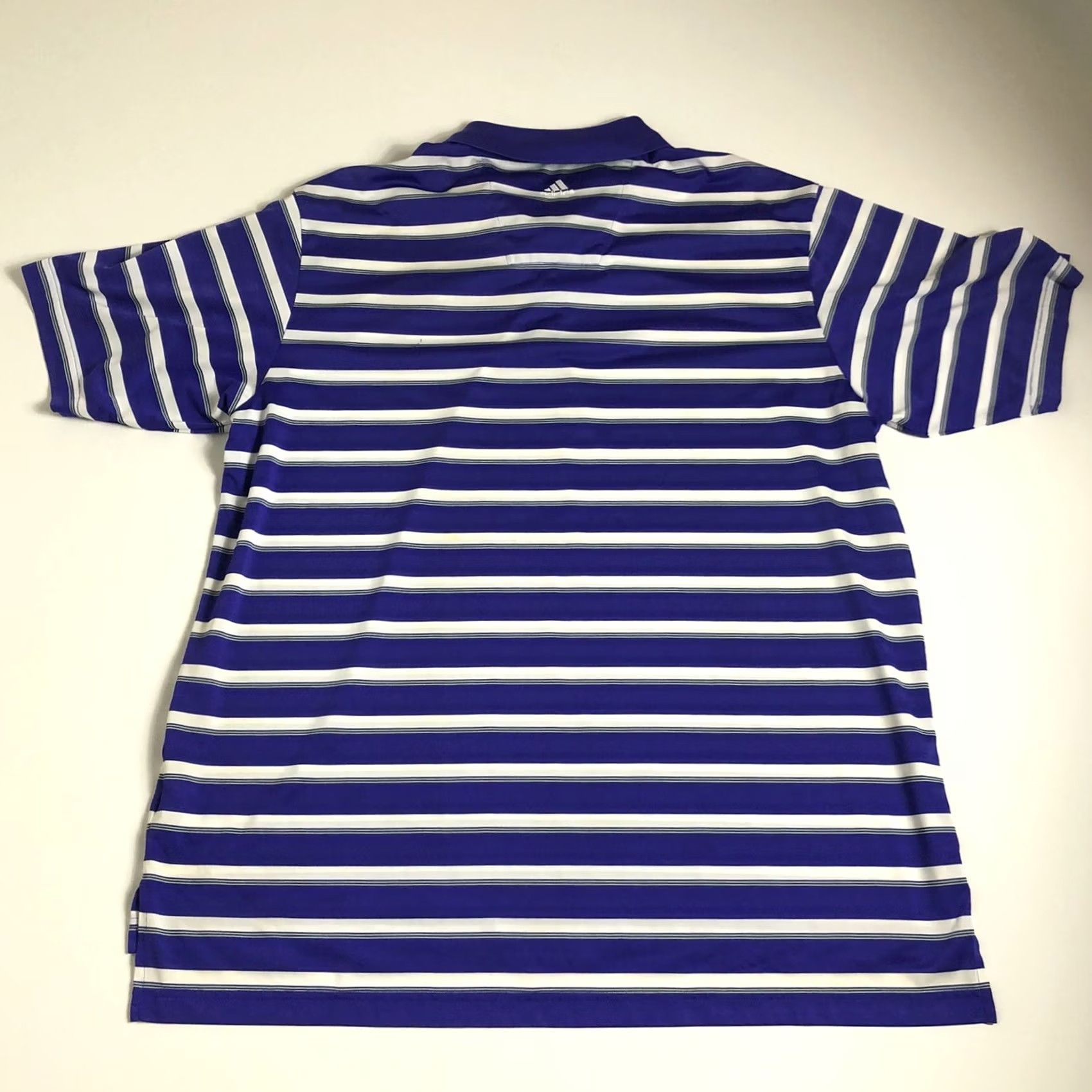Vintage Adidas Climalite Purple White Striped Mens Polo Shirt XL Size US XL / EU 56 / 4 - 2 Thumbnail