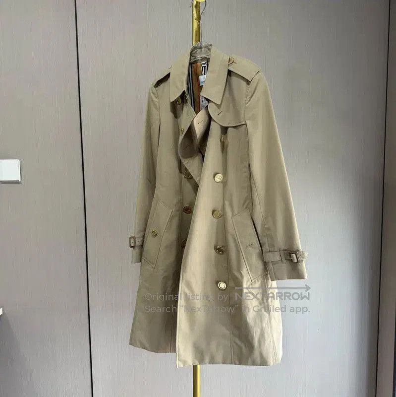 Burberry Burberry Khaki Cotton Women's Trench Coat. Size XXS / US 00 / IT 34 - 1 Thumbnail