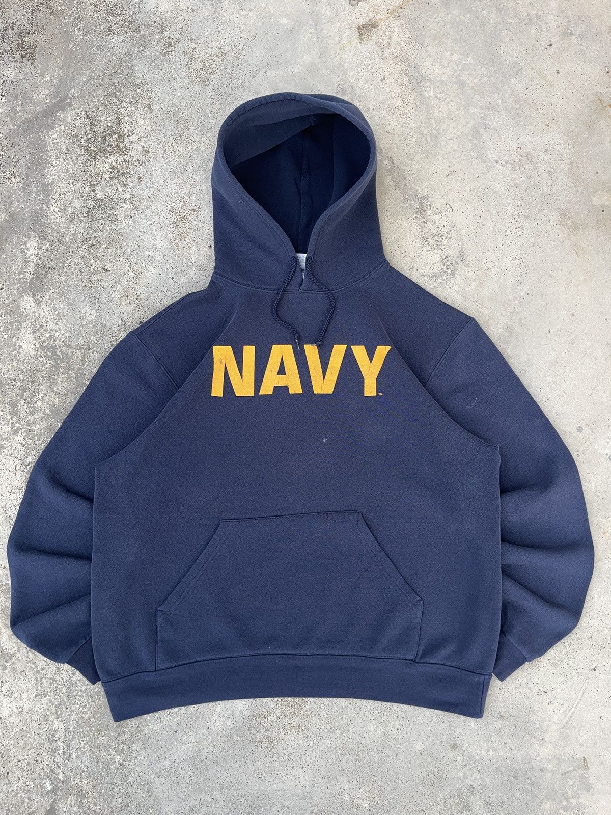Vintage Vintage Faded Soffe Navy Pullover Hoodie Size US XL / EU 56 / 4 - 1 Thumbnail