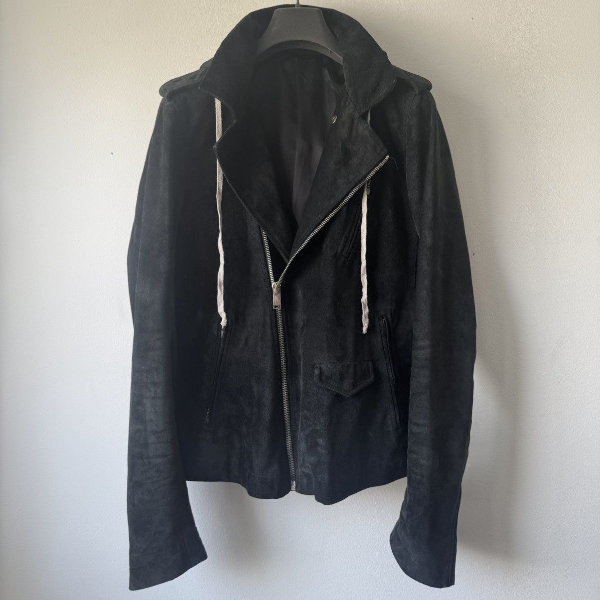 Rick Owens IES Blistered Leather Moto Jacket | Grailed
