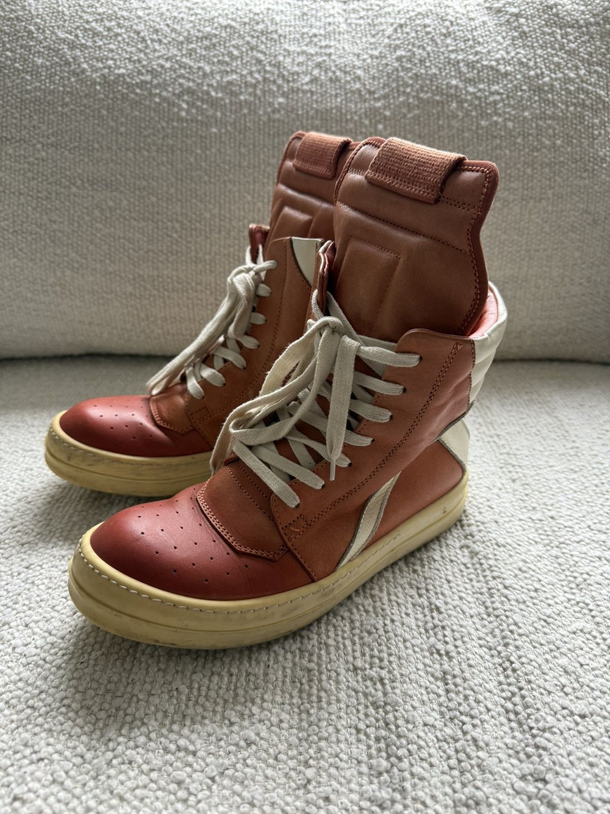 Rick Owens Rick owens geobasket orange/milk Size US 6.5 / IT 36.5 - 4 Thumbnail