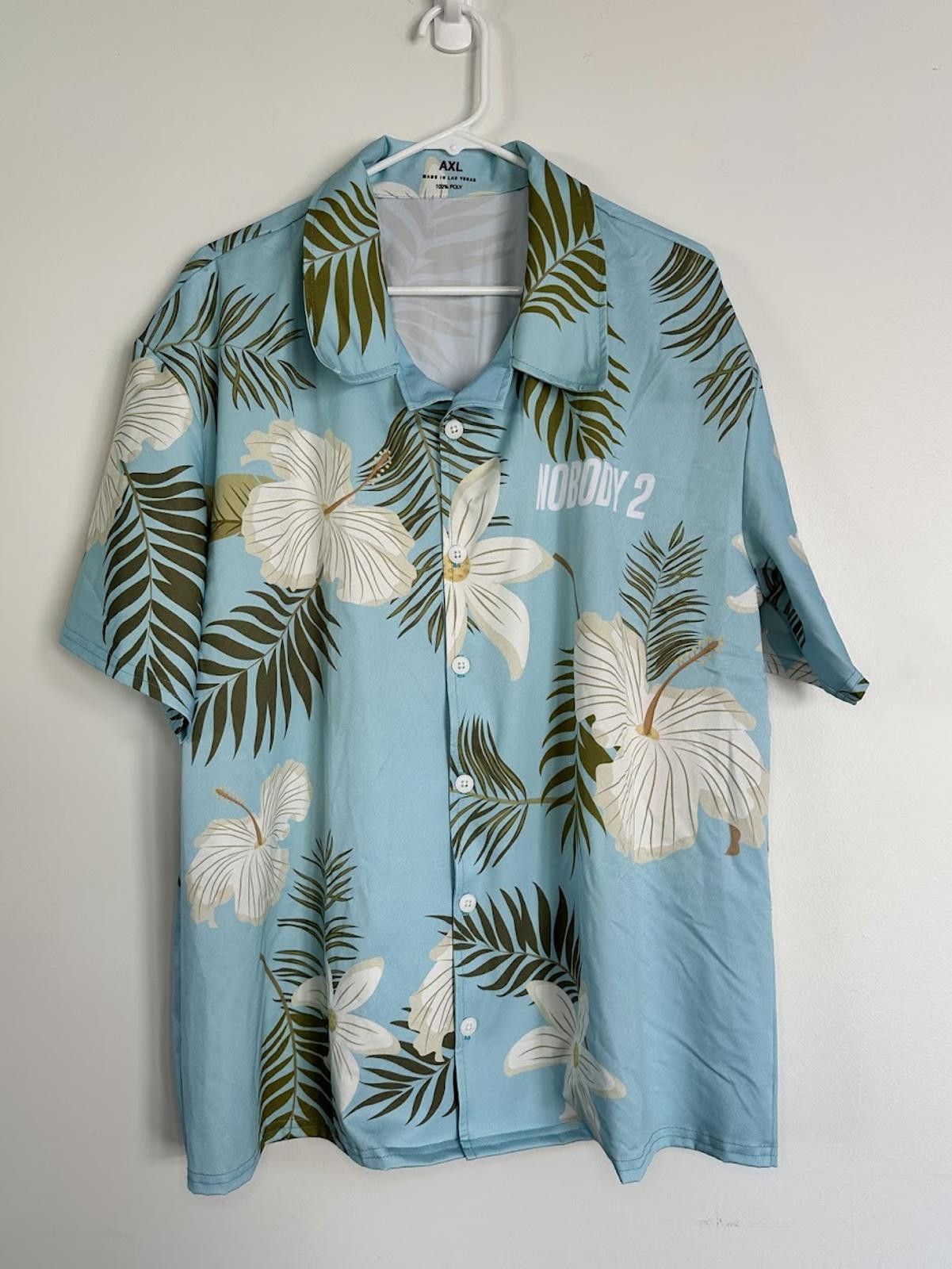 Other 'Nobody 2' Promotion Hawaiian Button Up Shirt -*possibly* 2X Size ONE SIZE - 1 Thumbnail