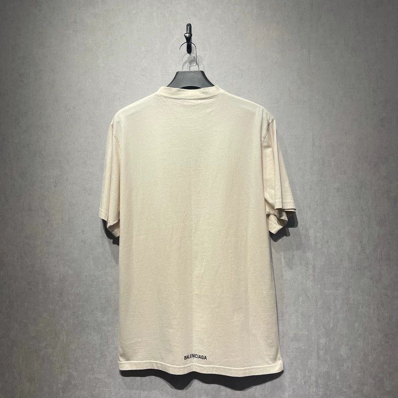 Balenciaga Balenciaga Hem Embroidery Logo Short Sleeve Size US M / EU 48-50 / 2 - 2 Thumbnail
