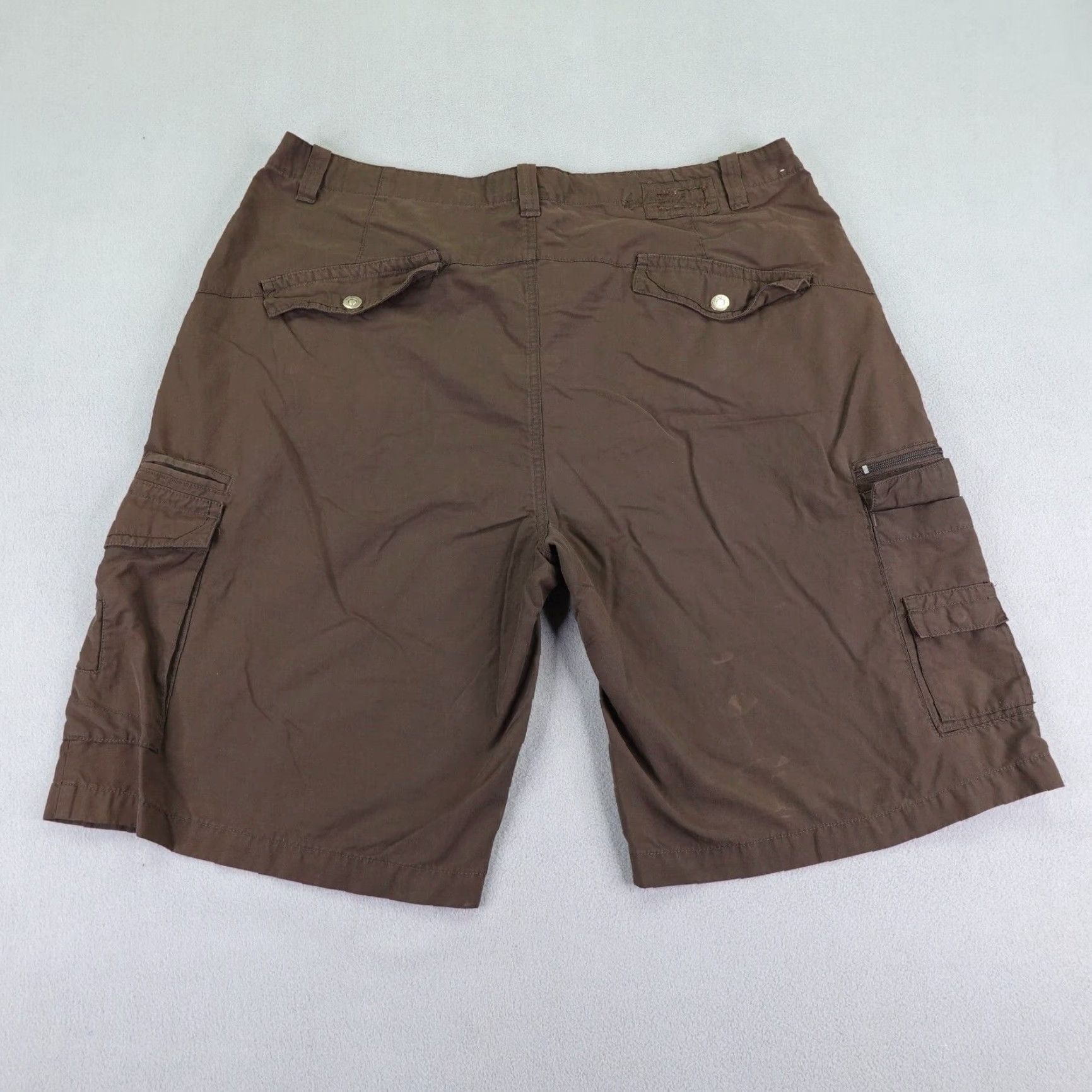 Anchor Blue VINTAGE Anchor Blue Cargo Shorts Mens 40 Brown Grunge 90s Casual Relaxed Fit Size US 39 - 7 Thumbnail