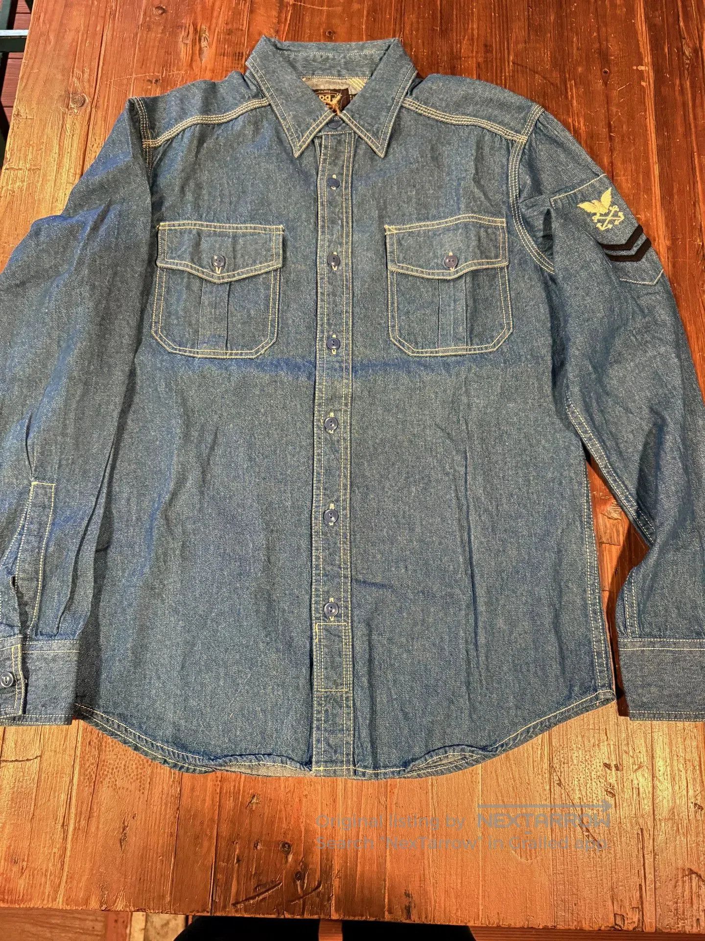 RRL Ralph Lauren RRL Denim Shirt Size M. Size US M / EU 48-50 / 2 - 1 Thumbnail