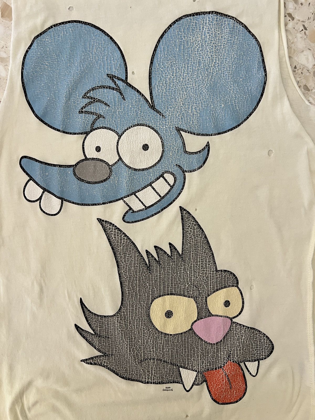 Drop Dead Itchy And Scratchy Rare Simpsons Shirt Drop Dead Cartoon Size US XS / EU 42 / 0 - 2 Thumbnail