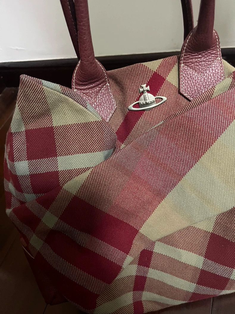 Vivienne Westwood Vivienne Westwood size os Red checkered bowling bag Size ONE SIZE - 3 Thumbnail