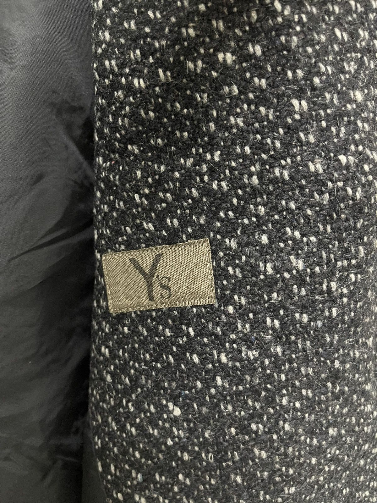 Yohji Yamamoto 🔥RARE🔥VINTAGE YOHJI YAMAMOTO TWEED JACKET Size US M / EU 48-50 / 2 - 7 Thumbnail