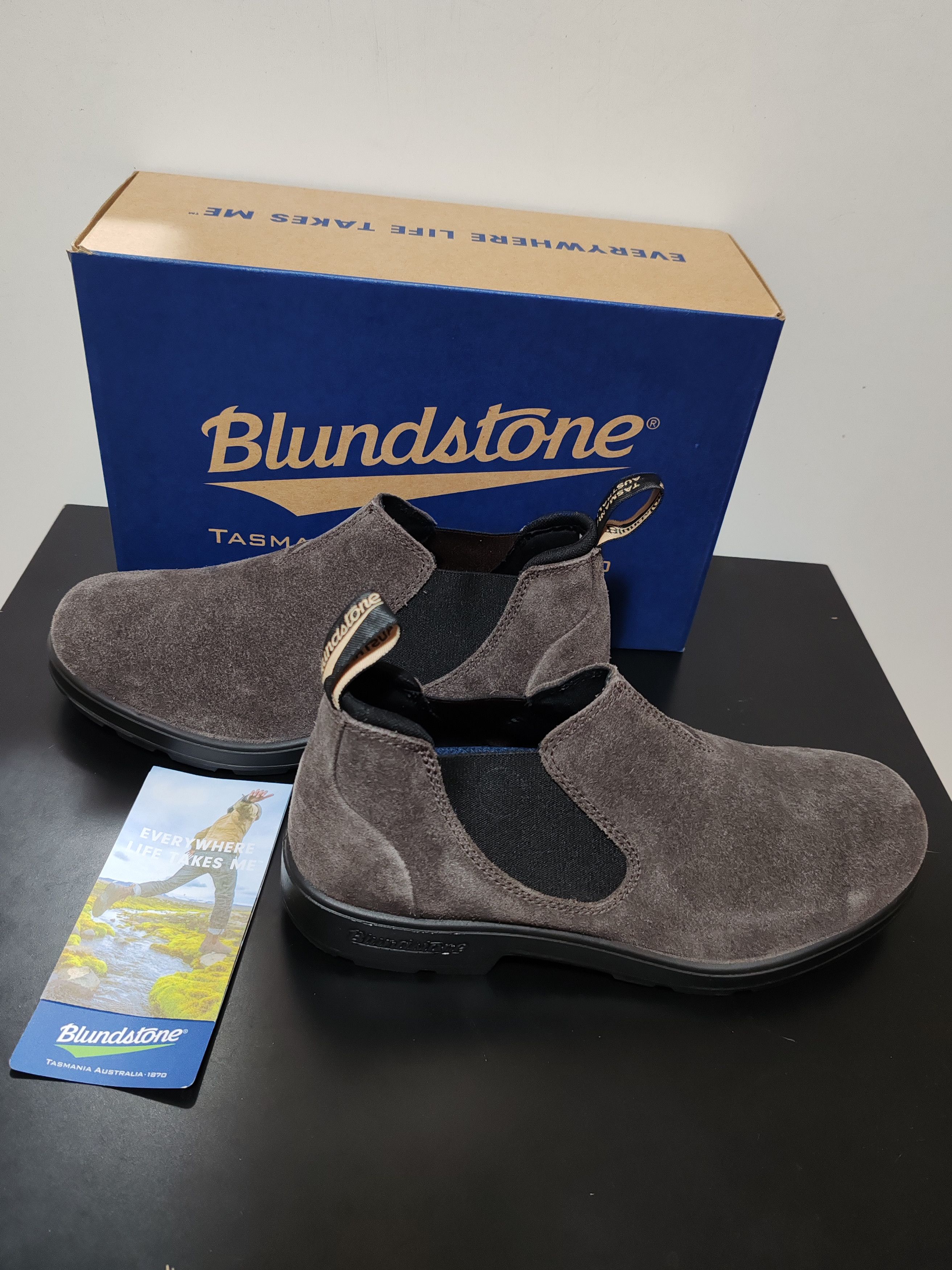 Blundstone Bottines Blundstones Chelsea - Daim Ciré Gris Acier Size US 9.5 / EU 42-43 - 8 Thumbnail