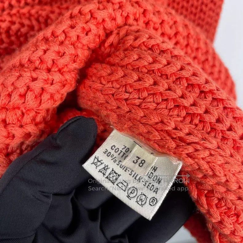 Hermes Hermes Knit Long Sleeve Short Sweater, Orange Size XS / US 0-2 / IT 36-38 - 5 Thumbnail