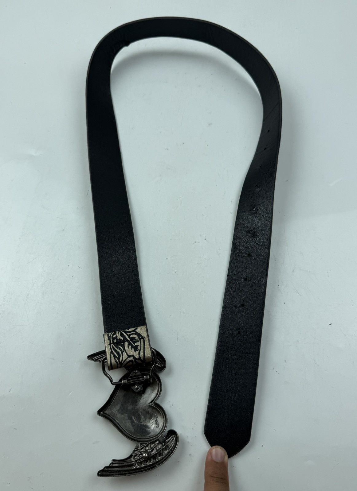 Japanese Brand gothic style big love buckle pvc belt tc54 Size ONE SIZE - 6 Thumbnail
