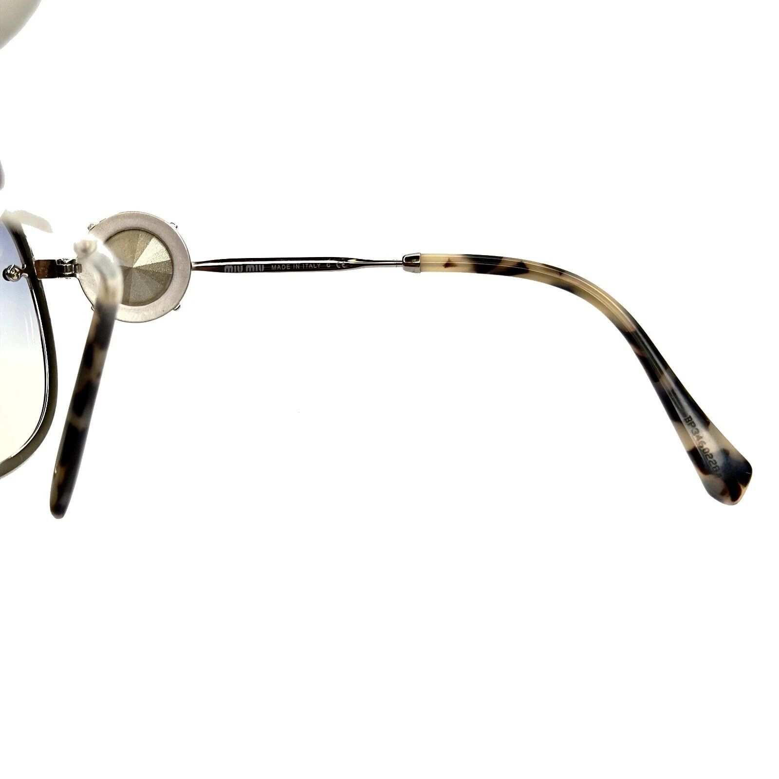 Miu Miu MIU MIU MU67US Wrap Mask 67U Silver Blue Mirror 67US Size ONE SIZE - 7 Thumbnail