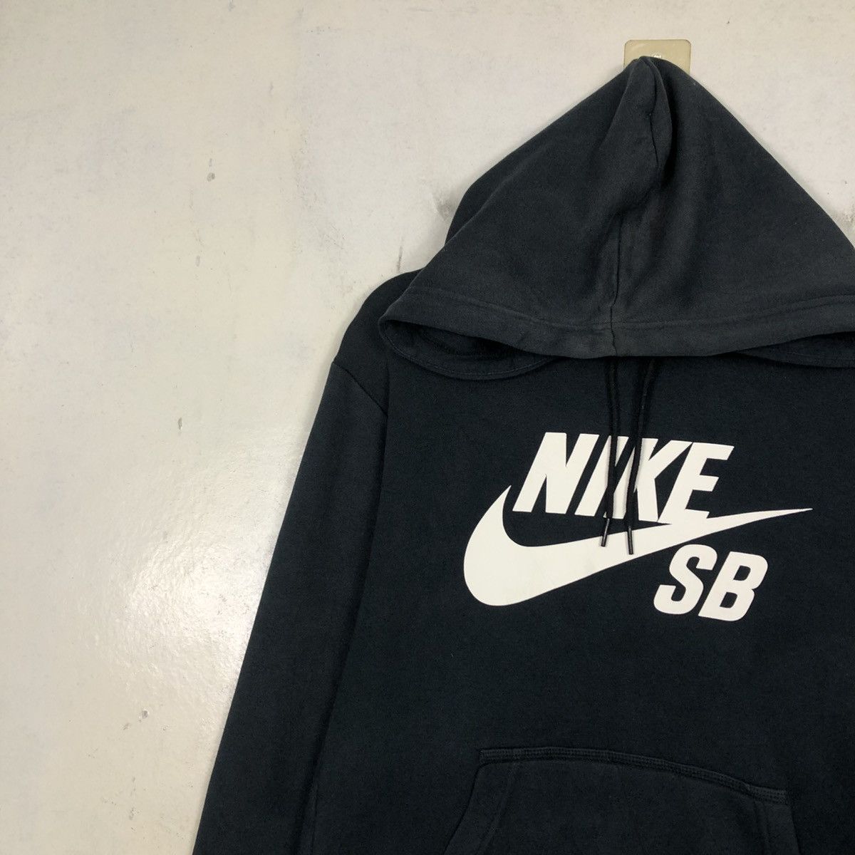 Nike 📌Rich Black Hoodie Pull Over Nike SB Big Swoosh Size US M / EU 48-50 / 2 - 9 Thumbnail