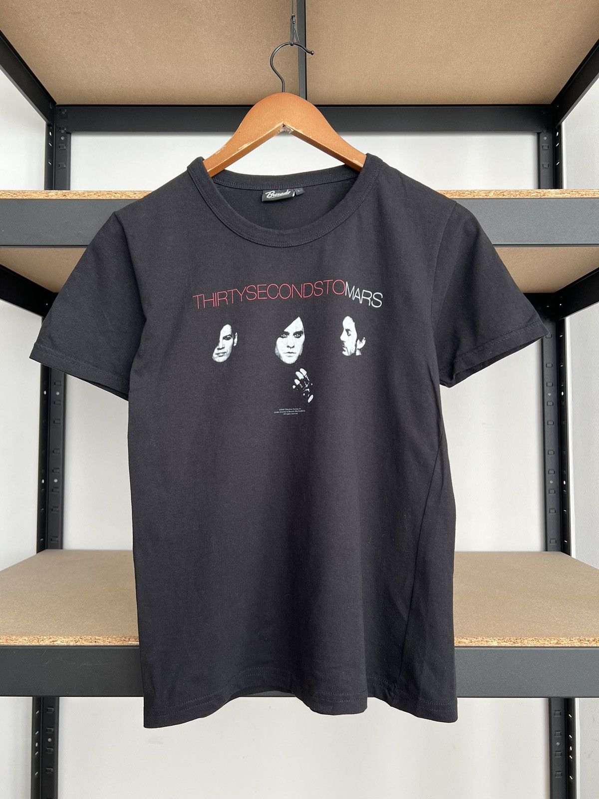 Band Tees Vintage 2008 Thirty Seconds to Mars Women Black T-shirt Size L / US 10 / IT 46 - 1 Thumbnail