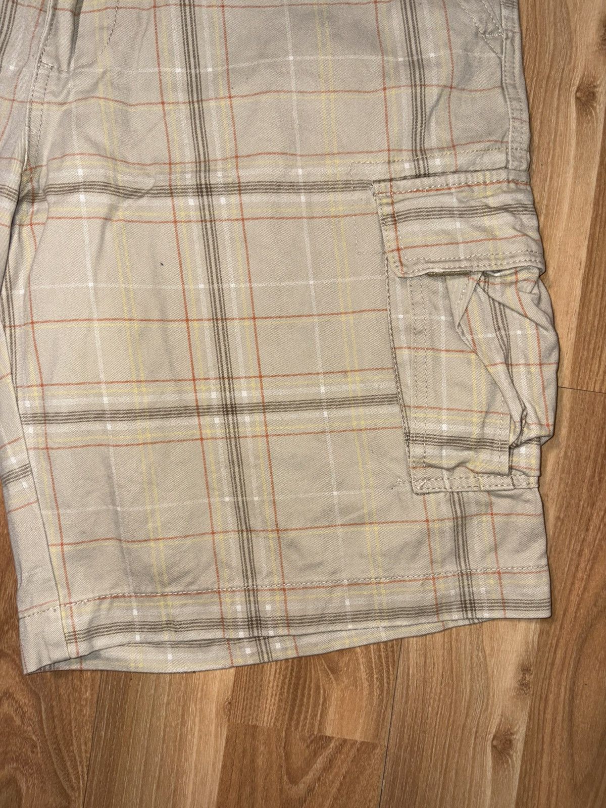 Japanese Brand VTG Y2K Iron Jeans Plaid Cargo Shorts Oversized Baggy Fit Size US 38 / EU 54 - 5 Thumbnail