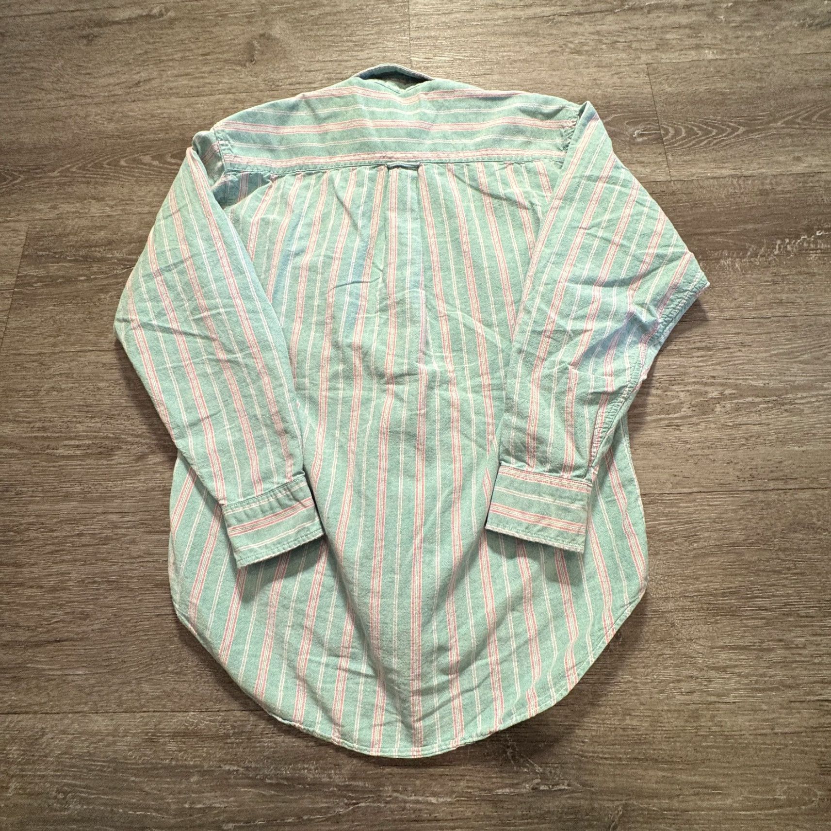 American Eagle Outfitters VINTAGE American Eagle Shirt Mens XS Green Stripe Button-Up USA Made Cotton Size US S / EU 44-46 / 1 - 5 Thumbnail