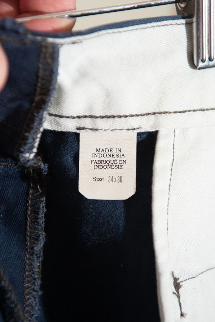 RRL Ralph Lauren RRL Slim Fit Herringbone Twill Pant Worth Navy Size US 34 / EU 50 - 11 Thumbnail