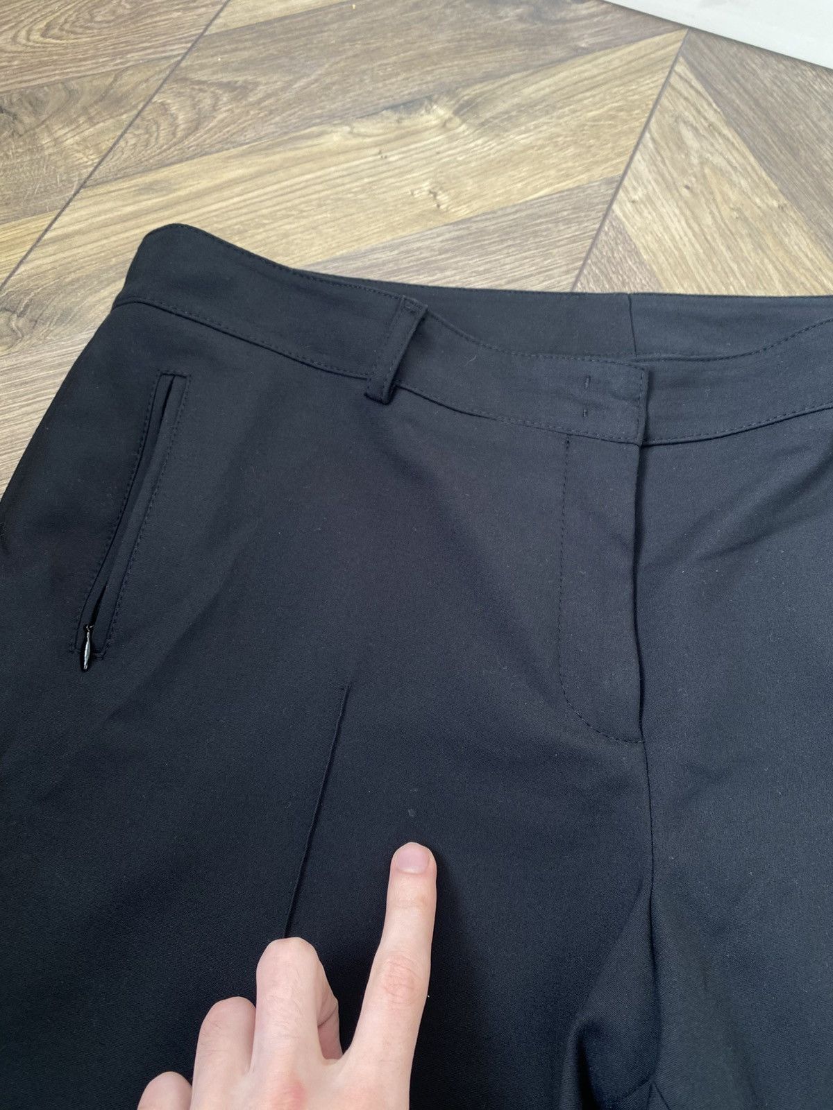 Akris Vintage Akris Black Pleated Career womens Trouser Pants Size 36" / US 14 / IT 50 - 7 Thumbnail