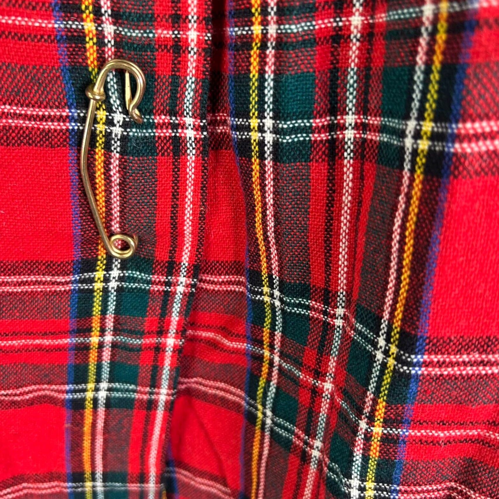 Vintage Vintage Tartan Kilt Skirt Pure New Wool Skirt 26X27 Tartan Scotland Wool kilted Size 32" / US 10 / IT 46 - 3 Thumbnail