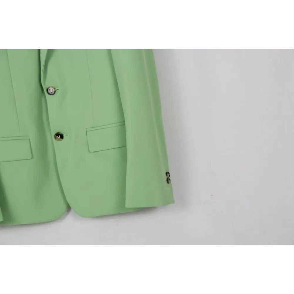 Bottega Veneta o1rshd1 Blazer Jacket Graine de Poudre Stretch in Pistachio Size US L / EU 52-54 / 3 - 5 Thumbnail