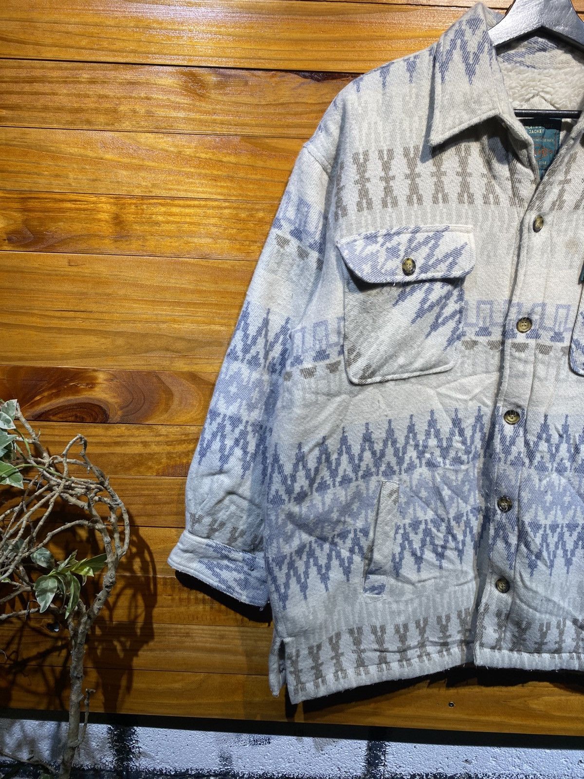 Vintage Vintage Bayleaf American Style Aztec Sherpa Jacket – 90s Size US L / EU 52-54 / 3 - 7 Thumbnail