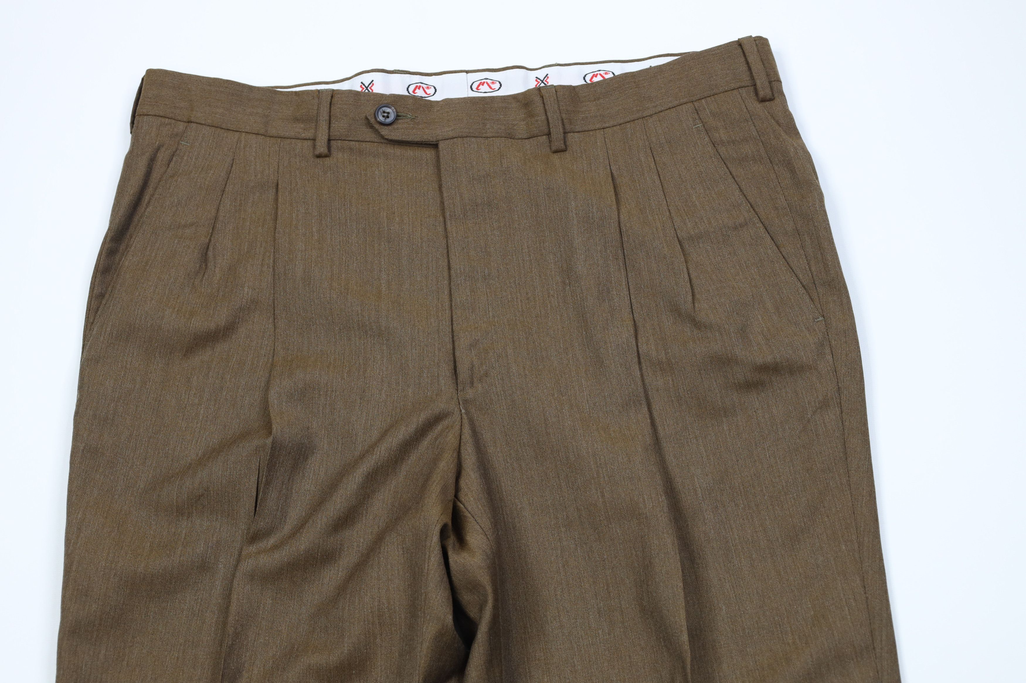 Vintage Vintage 90s Streetwear Superfine Merino Wool Chino Pants Size US 36 / EU 52 - 2 Thumbnail