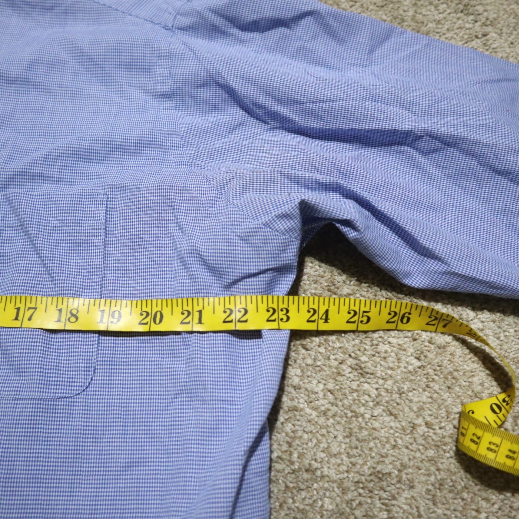 Chaps VINTAGE Chaps Blue Checkered Long Sleeve Cotton Shirt Adult Men 17.5 Casual Size US XL / EU 56 / 4 - 5 Thumbnail
