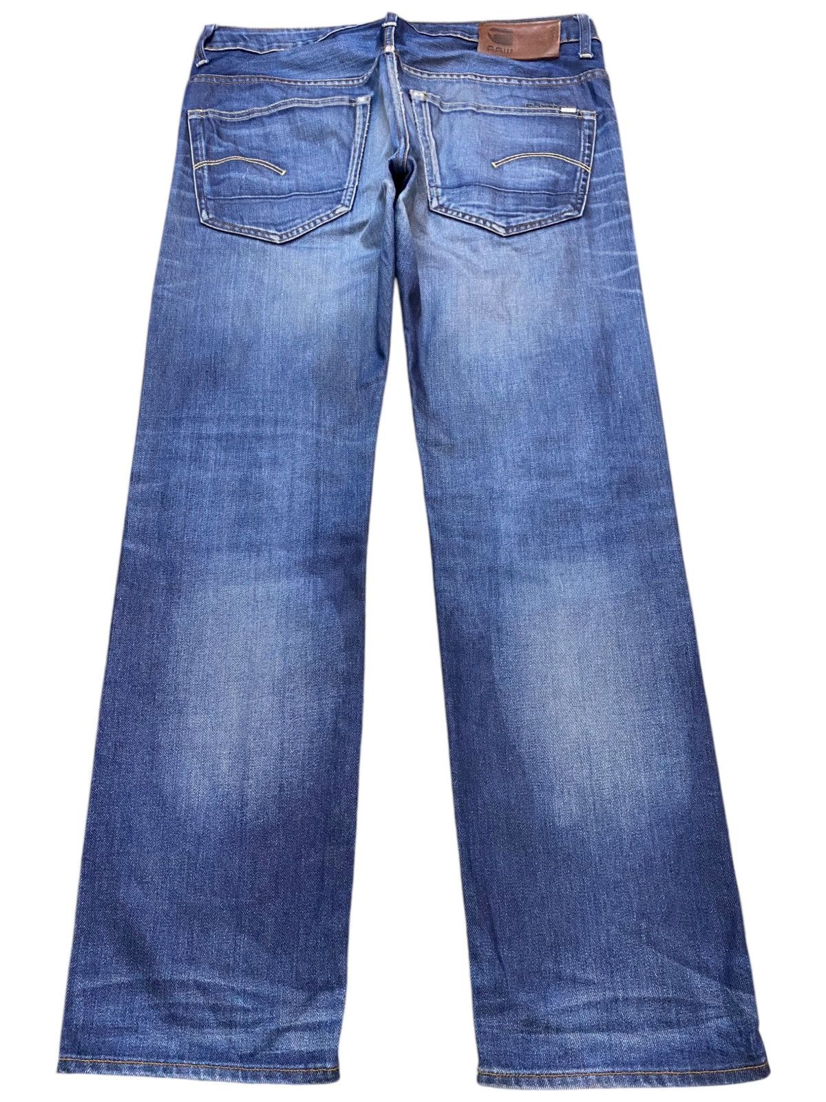 Raw State Vintage G Star Raw Blue Wash Distressed Slim Jeans Size US 36 / EU 52 - 2 Thumbnail