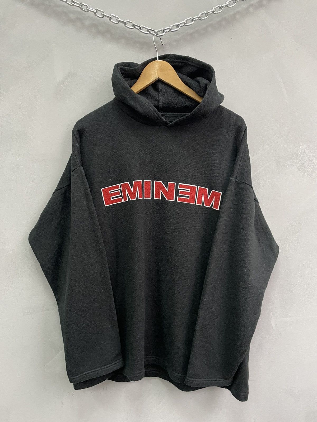 Band Tees × Eminem × Vintage VINTAGE BOXY HOODIE 90s EMINEM RARE SLIM SHADY Size US L / EU 52-54 / 3 - 12 Thumbnail