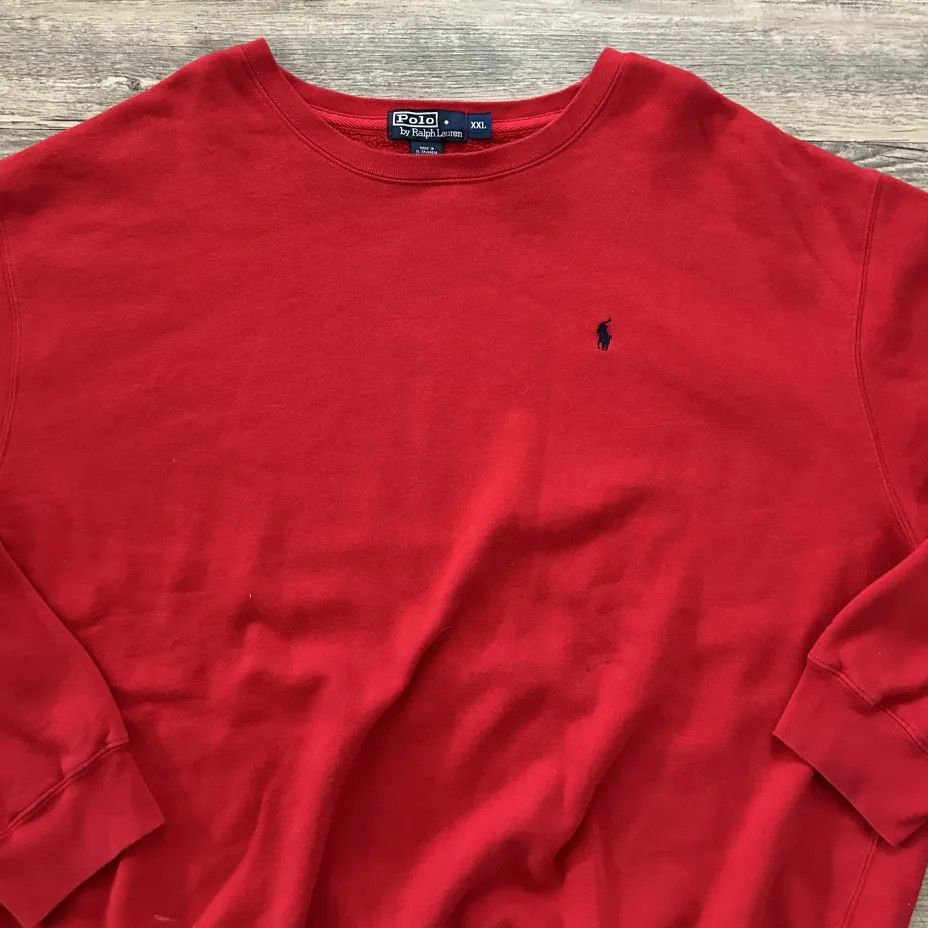 Polo Ralph Lauren Vintage Polo Ralph Lauren Small Pony Pullover Sweatshirt Size US XXL / EU 58 / 5 - 2 Thumbnail