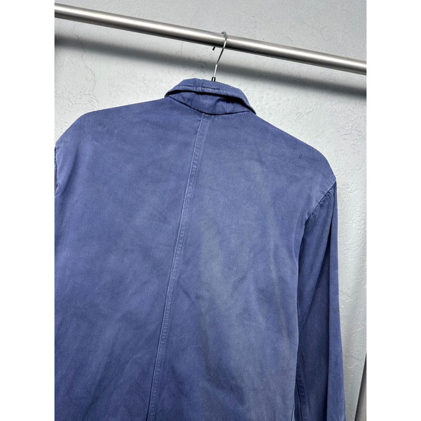 Vintage VINTAGE Le Laboureur Jacket Chore Utility 90s blue Size L Mens Weathered Distressed 90s Retro Classic Workwear Shirt/Coat Size US L / EU 52-54 / 3 - 7 Thumbnail