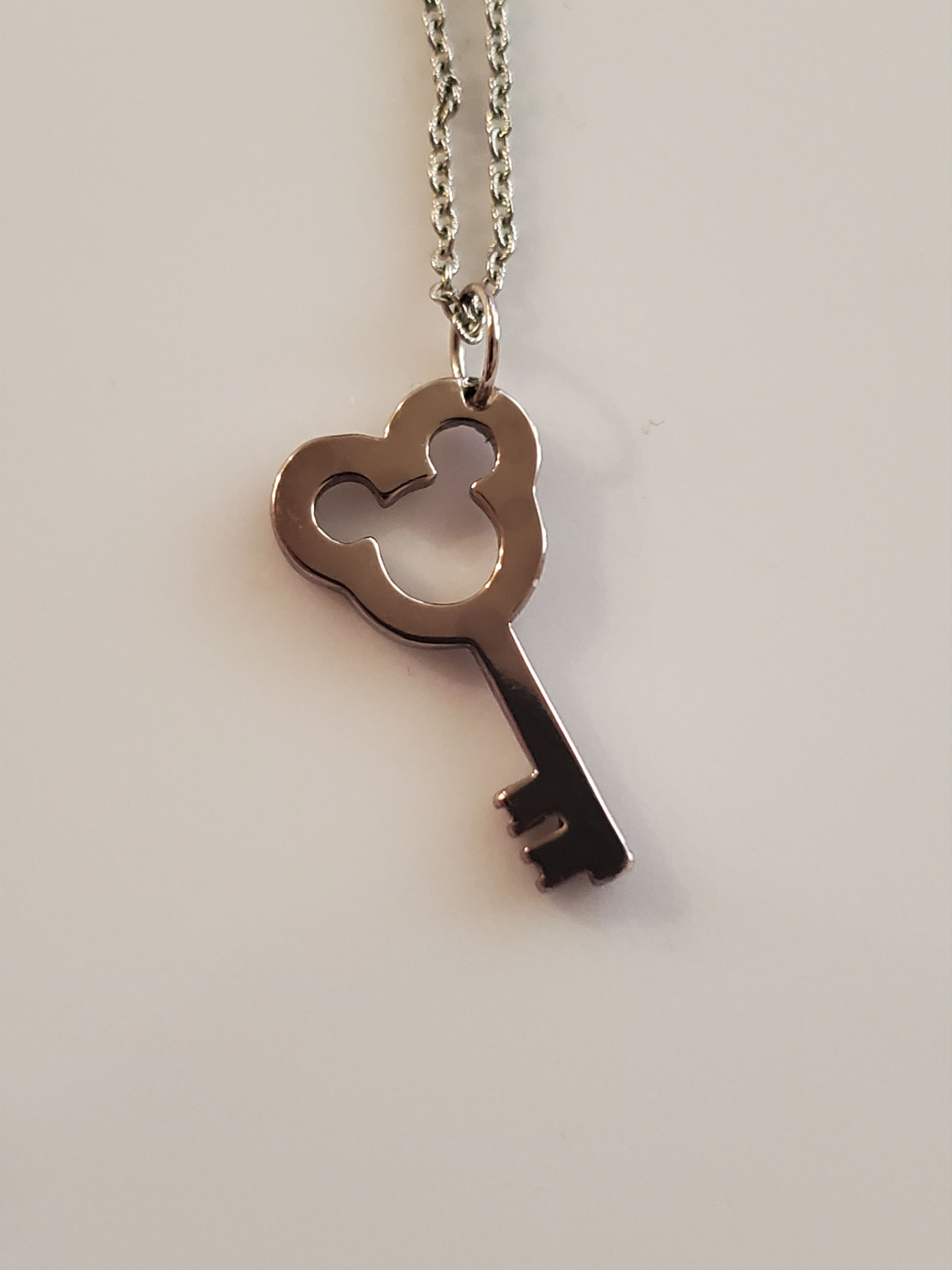 Disney Disney x Swarovski-Silver Mickey Key Necklace Size ONE SIZE - 6 Thumbnail