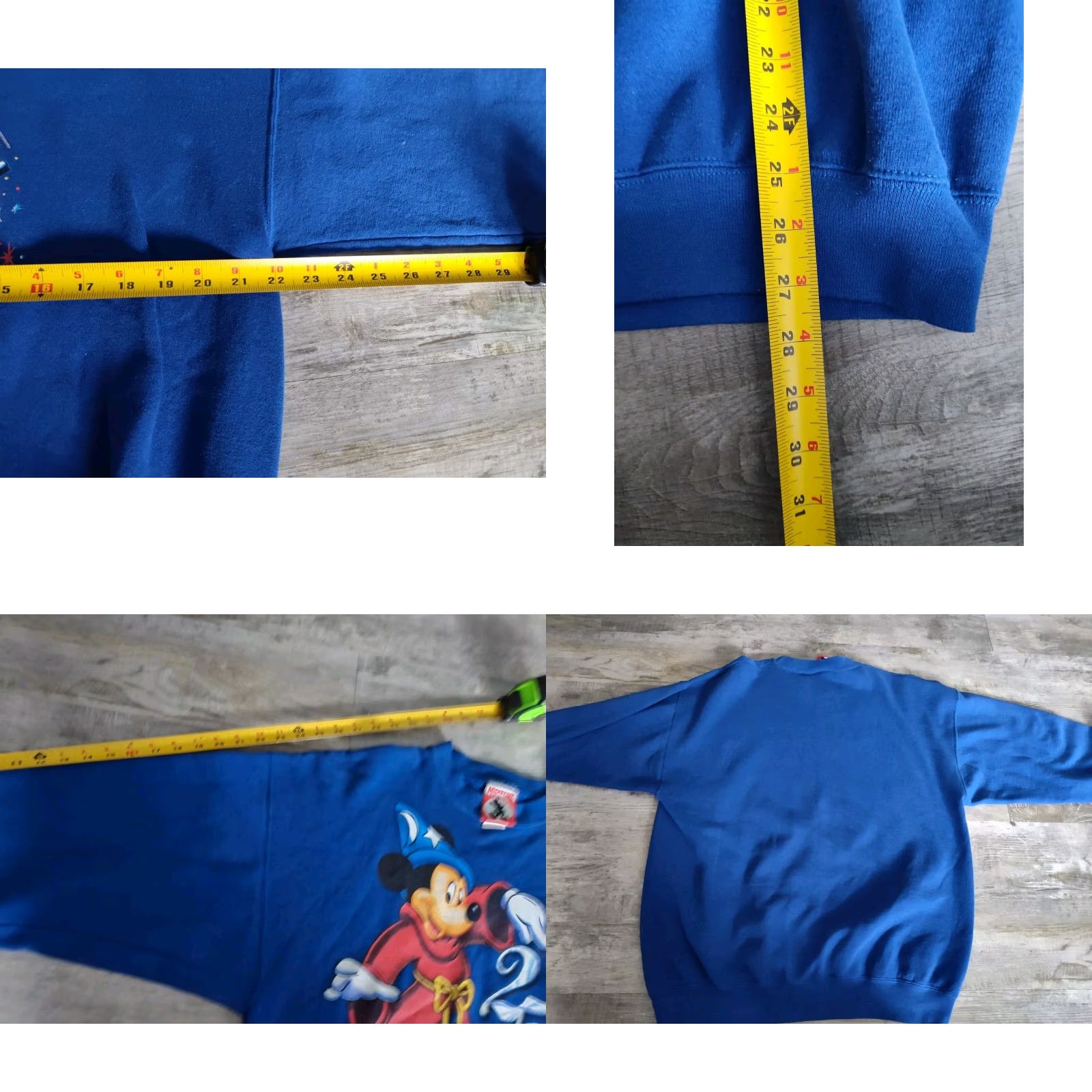 Disney VINTAGE Mickey Mouse Walt Disney World 25th Anniversary Sweatshirt XL Blue Disney Men Sweatshirt Graphic Print USA Size US XL / EU 56 / 4 - 9 Thumbnail