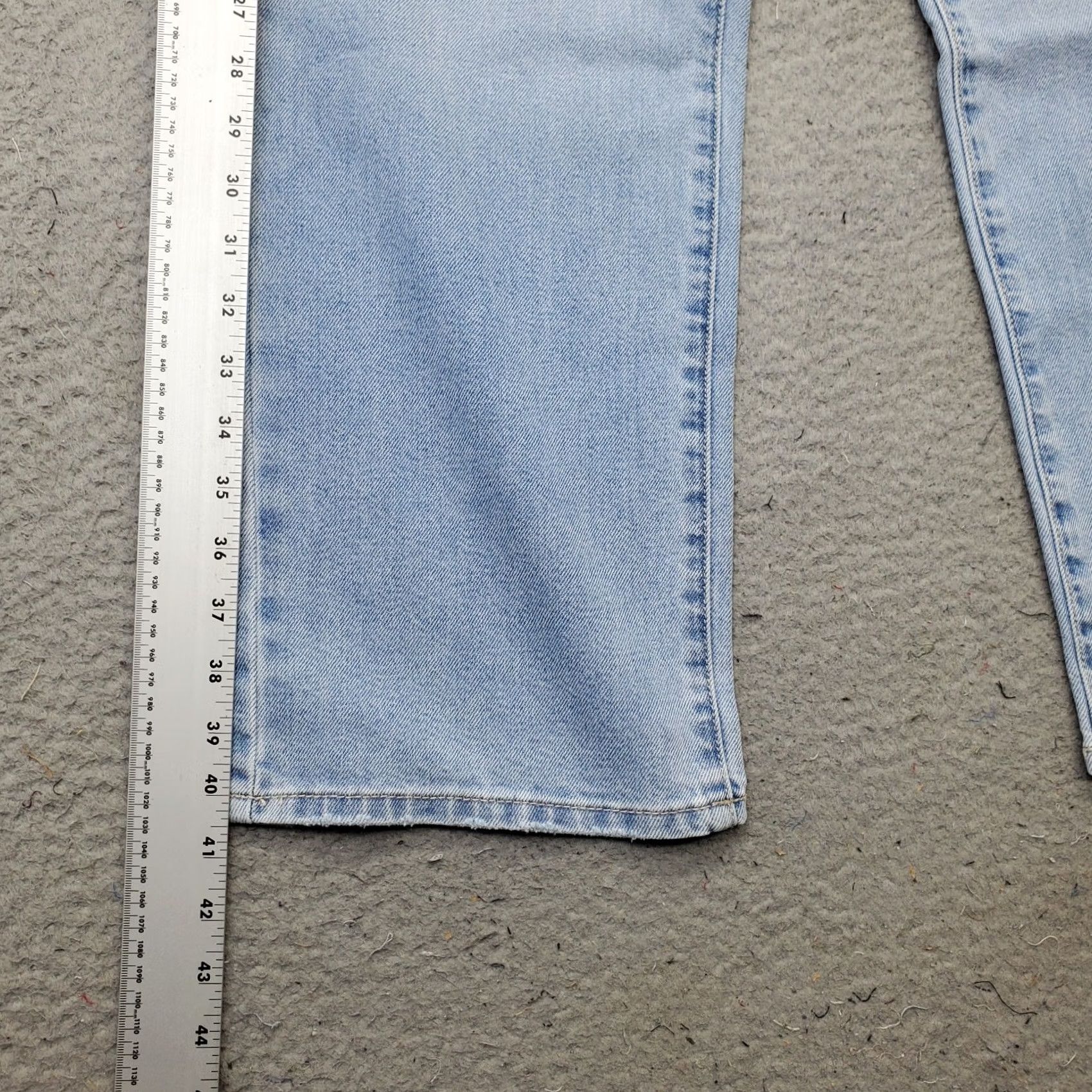 Vintage Seven7 Jeans Womens Size 4 Blue Premium Denim High Rise Loose Straight Leg MY10341DE Size 27" / US 4 / IT 40 - 3 Thumbnail
