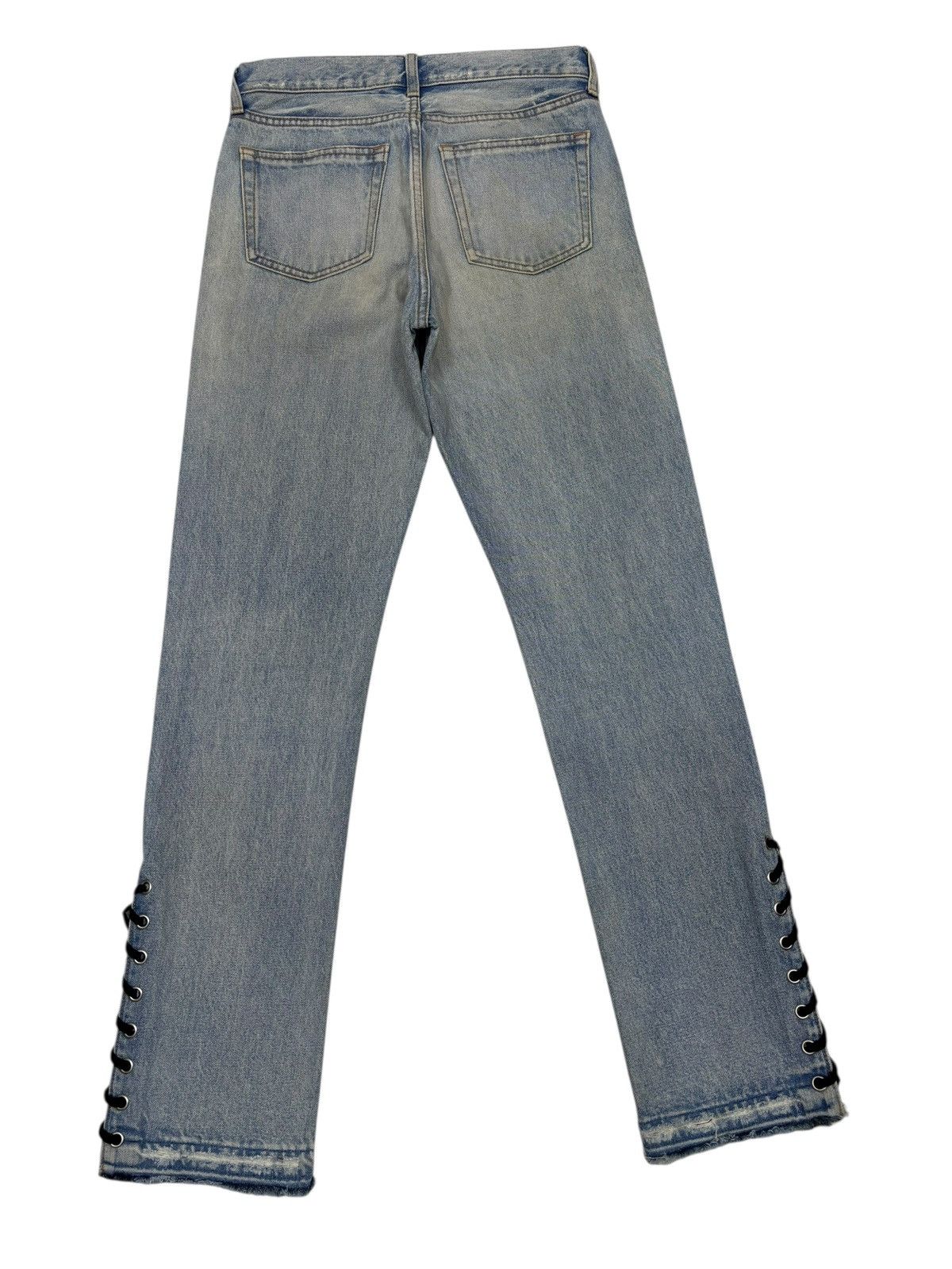 If Six Was Nine Moussy 🇯🇵 Lace Up Distressed Denim Jeans Size 28" / US 6 / IT 42 - 4 Thumbnail