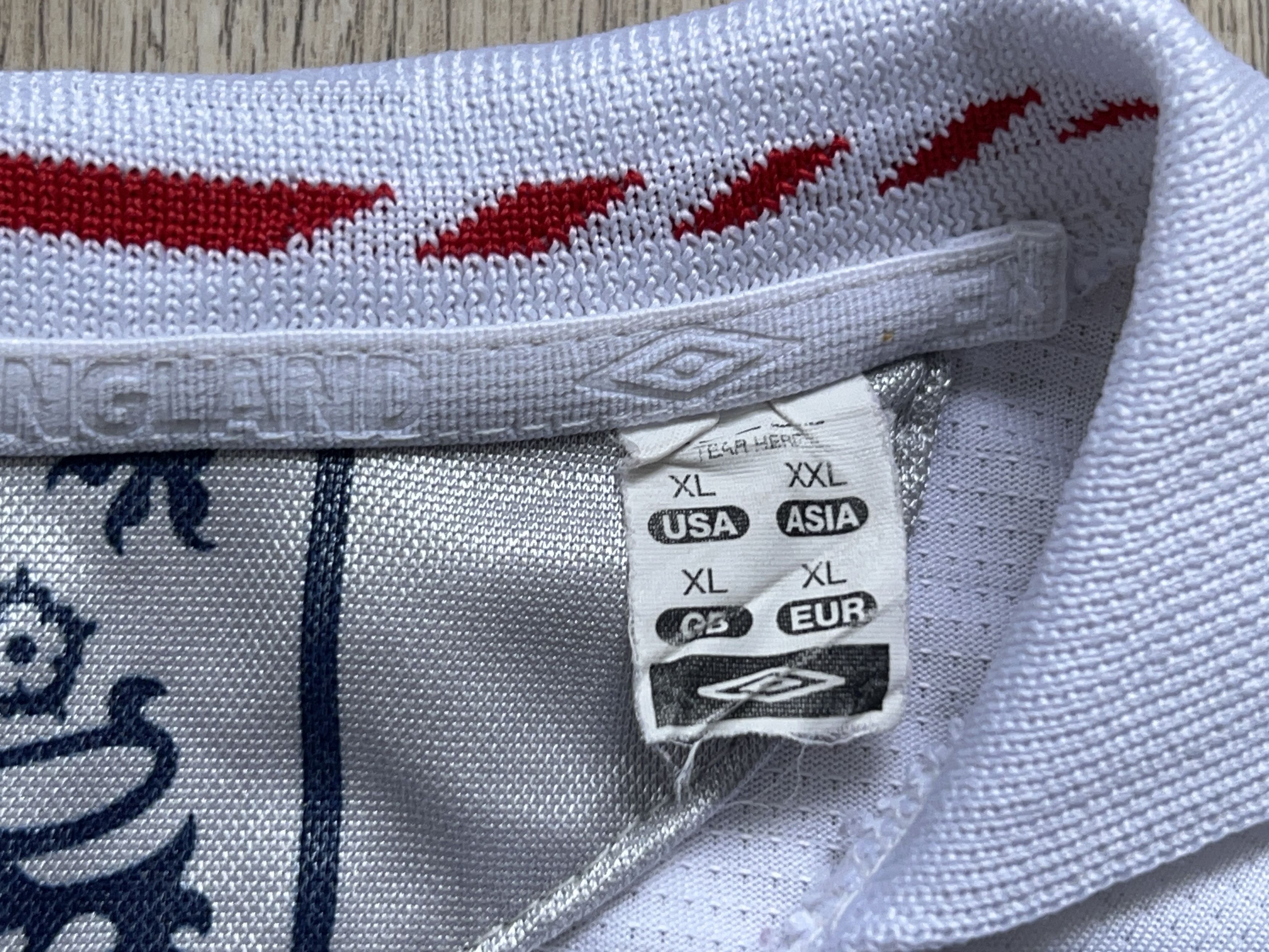 Umbro × Vintage Mens England National Team 2006 2007 Home Football XL Size US XL / EU 56 / 4 - 3 Thumbnail