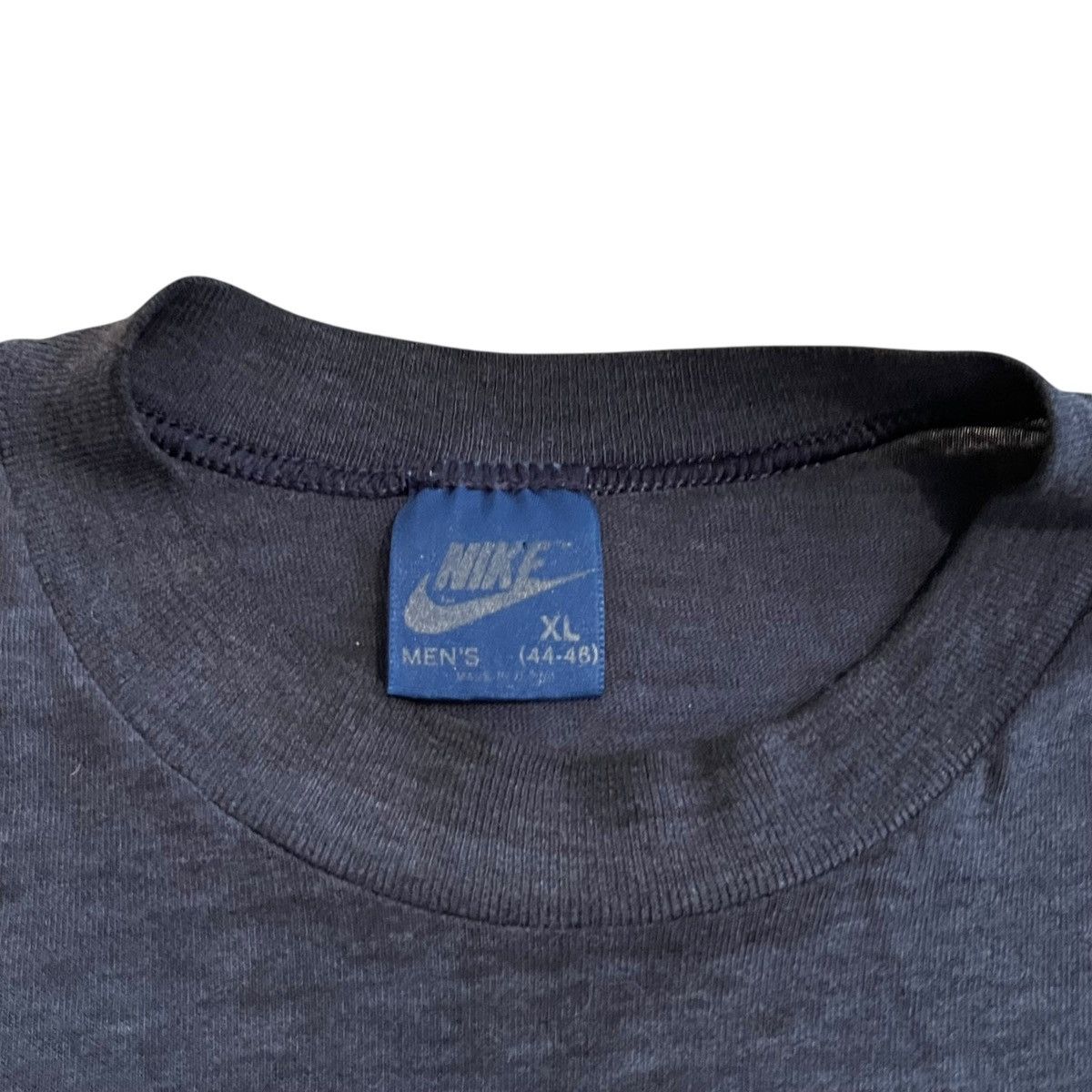 Nike × Vintage VINTAGE 1980s Nike Yale Basketball T Shirt Swoosh Blue Tag Size US XL / EU 56 / 4 - 2 Thumbnail