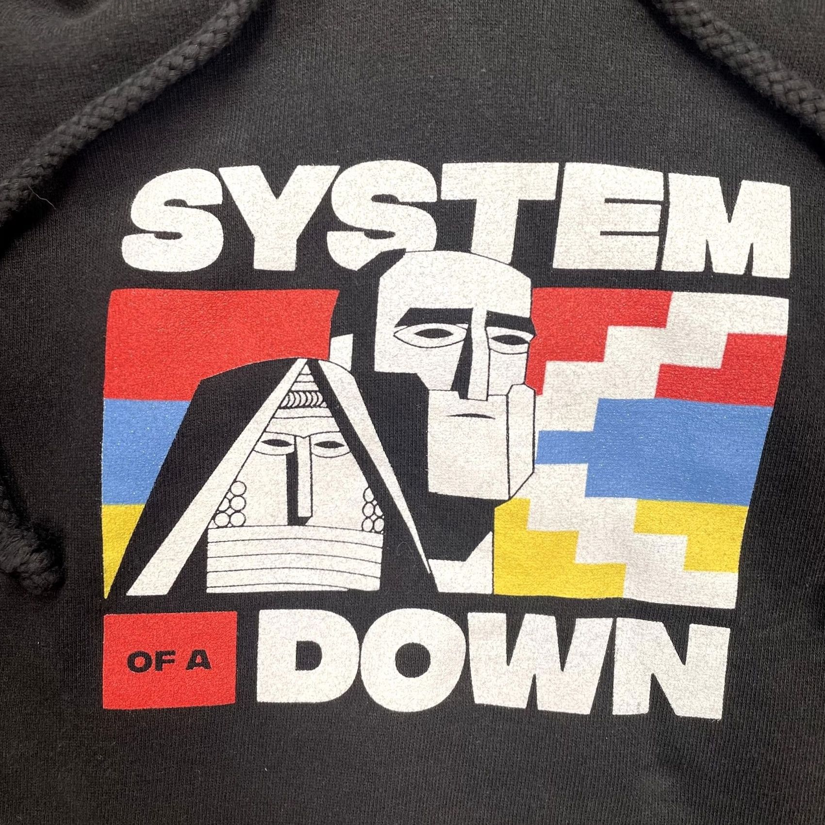 Vintage System Of A Down Hoodie Mens Small Black Armenia Flag Graphic Fleece Pullover Size US S / EU 44-46 / 1 - 3 Thumbnail