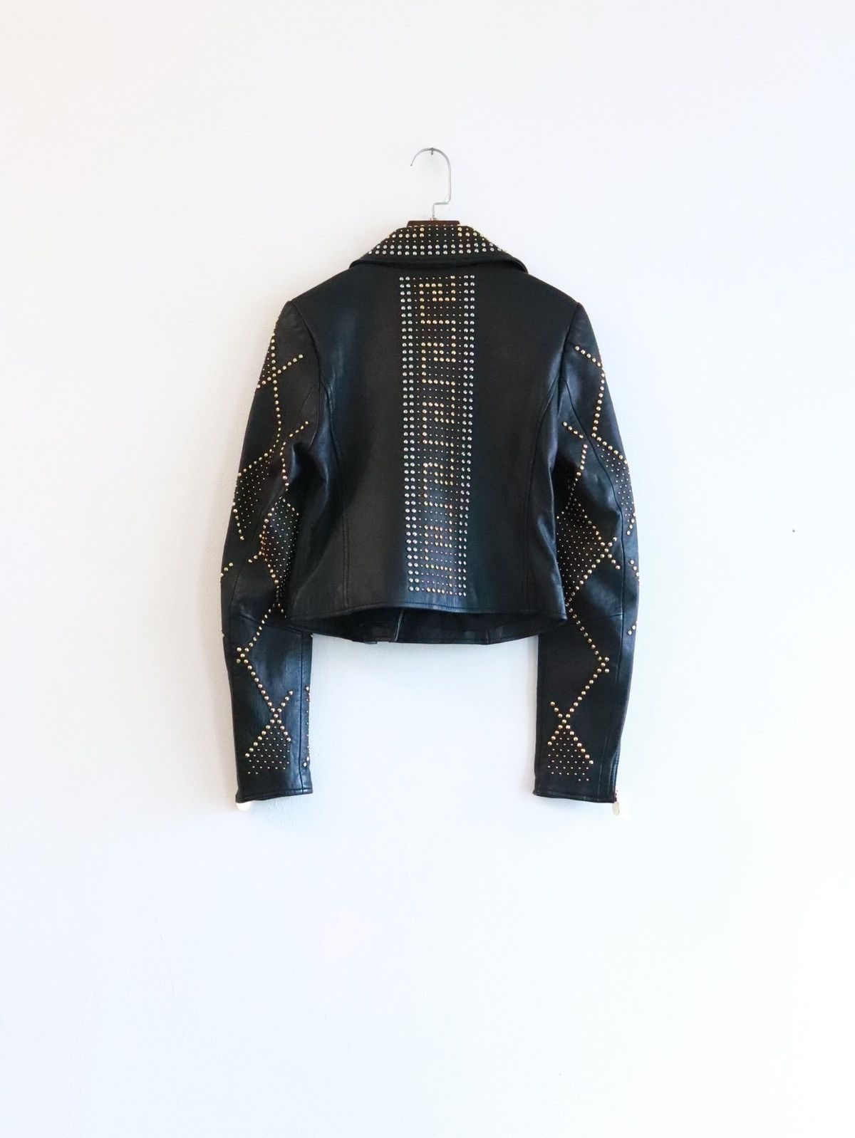 Designer × Versace Vesace x H&M Biker Jacket Size S / US 4 / IT 40 - 2 Thumbnail
