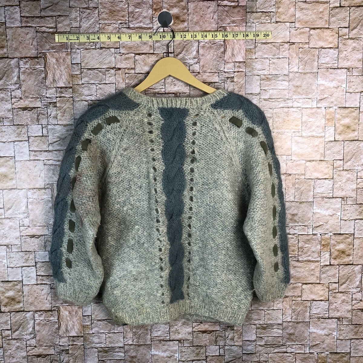 Vintage Japan vintage Grey Mohair Knitwear #A509 Size XS / US 0-2 / IT 36-38 - 11 Thumbnail