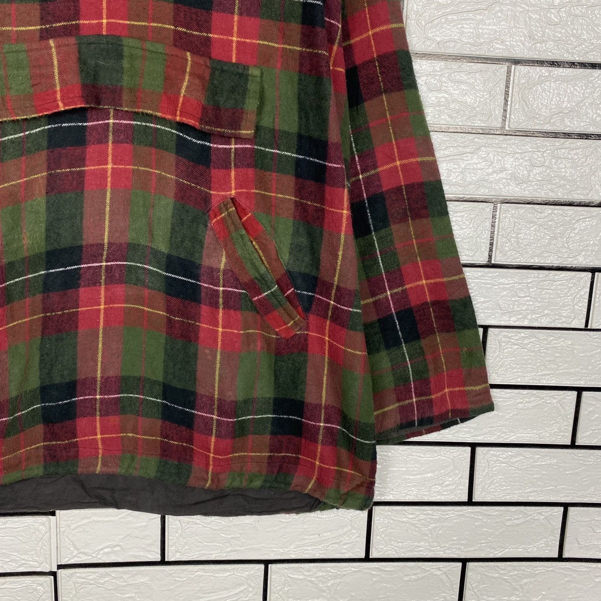 Hysteric Glamour 📌Vintage Half Button Baja Jacket Hoodie Tartan Design Size US M / EU 48-50 / 2 - 6 Thumbnail