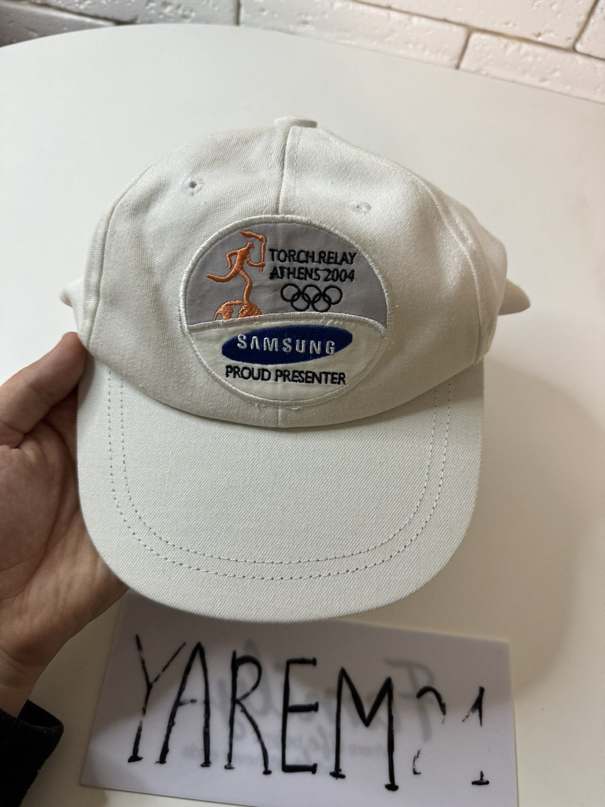 USA Olympics Torch Relay Athens 2004 cap hat Size ONE SIZE - 2 Thumbnail