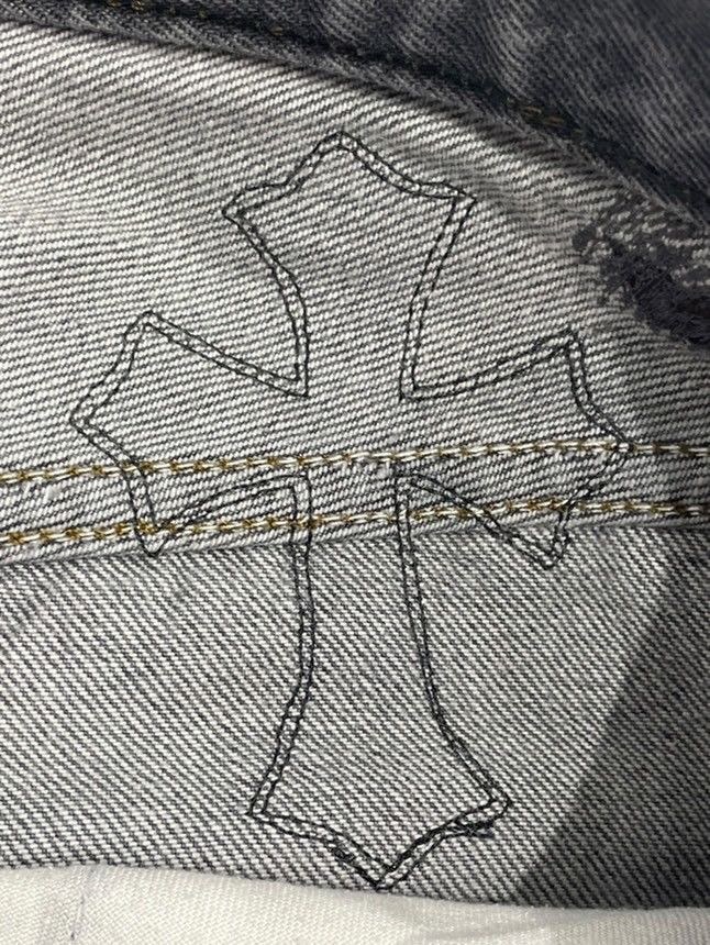 Chrome Hearts Chrome Hearts Levis 501 Grey Cross Patch Denim Size US 36 / EU 52 - 12 Thumbnail