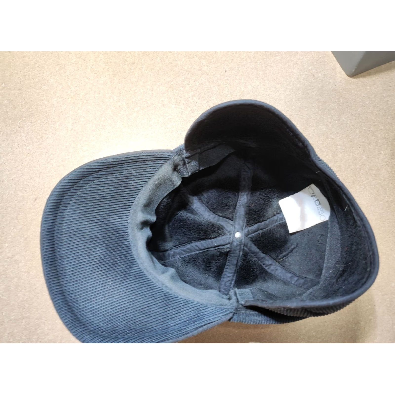 Vintage VINTAGE Wegener Hat Black L-XL Ear Flap Thermal Cover Neck Corduroy Baseball Cap Mens Size ONE SIZE - 5 Thumbnail