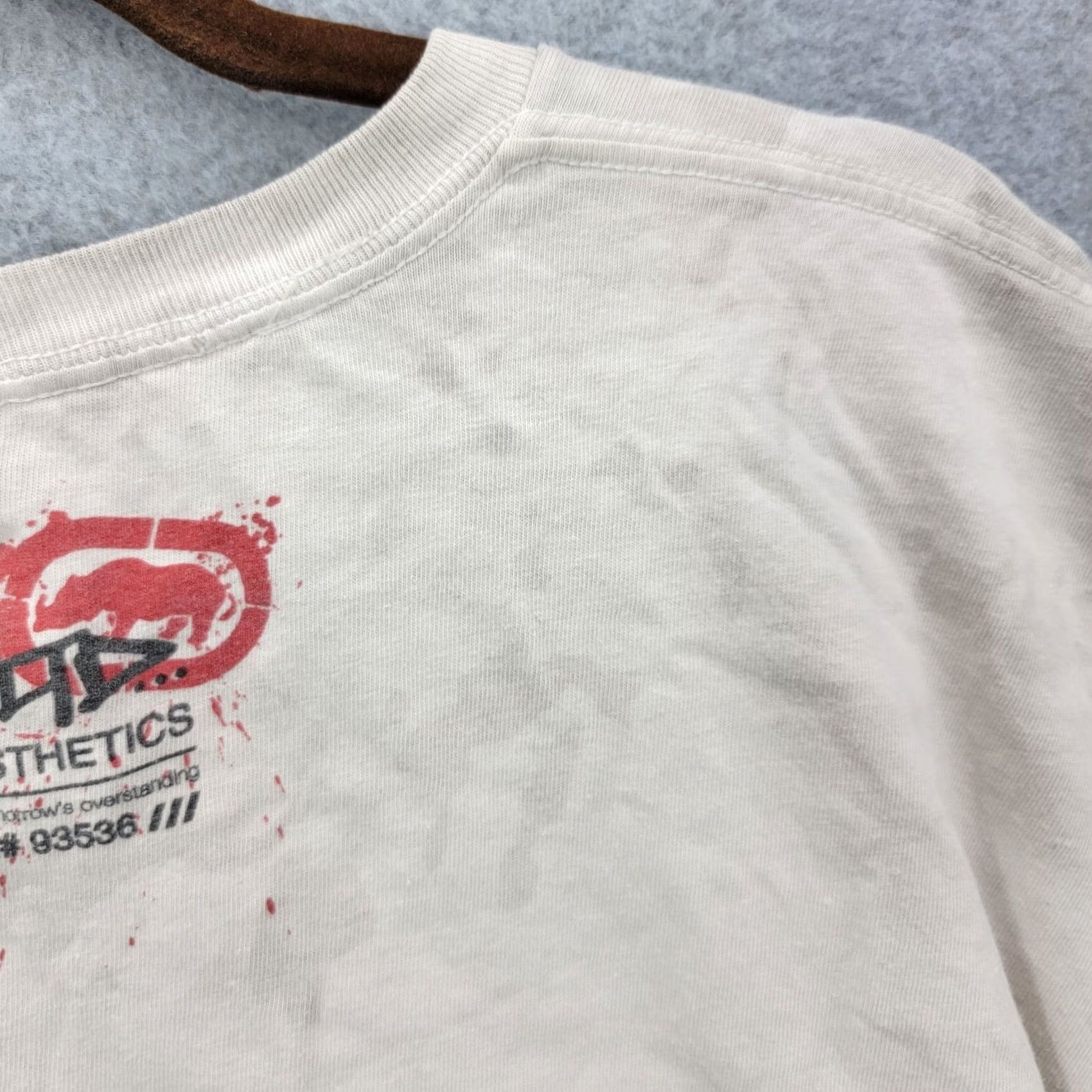 Ecko Unltd. Ecko Unltd Shirt Adult XL White Short Sleeve Crew Neck Distressed Vintage Men Tee Size US XL / EU 56 / 4 - 6 Thumbnail