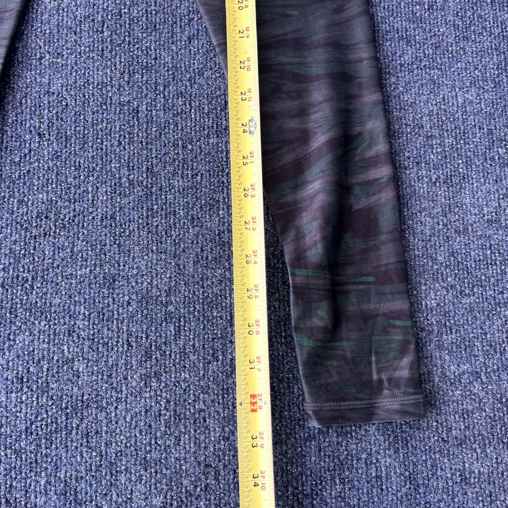 Prana prAna Leggings Womens XS Black Green High Rise Yoga Athletic Pocket Size 26" / US 2 / IT 38 - 6 Thumbnail