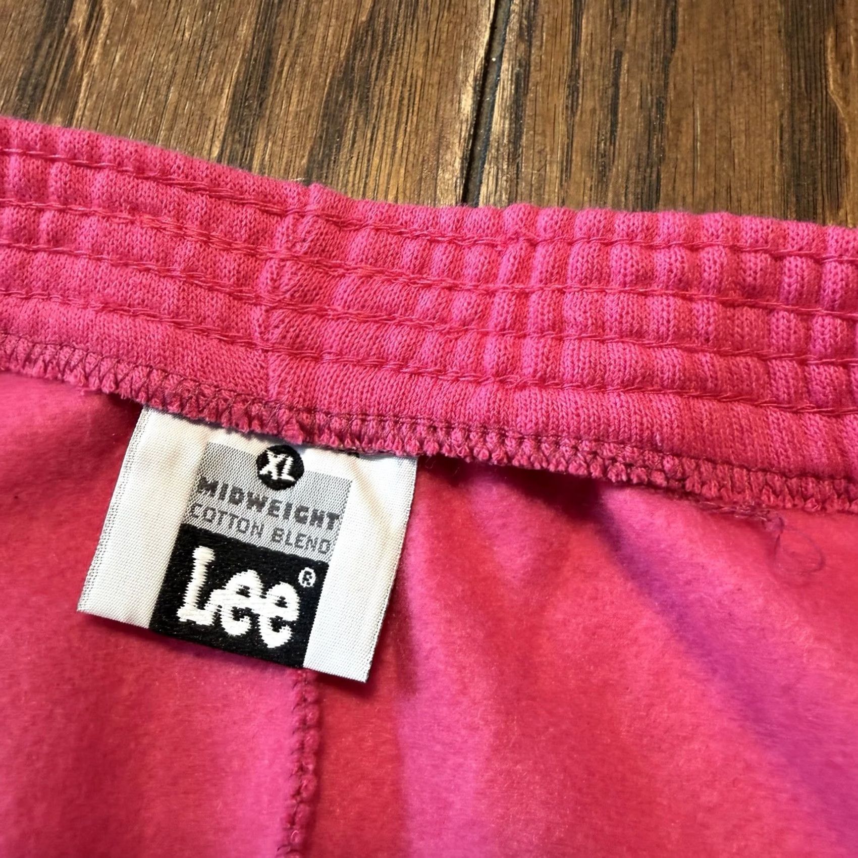 Lee VINTAGE Lee Pink 90s Sweatshirt Sweatpants Set Crew Neck Pullover XL Sweatpants Large Womens Mens Lee Midweight USA 90s TIGHT Size L / US 10 / IT 46 - 3 Thumbnail