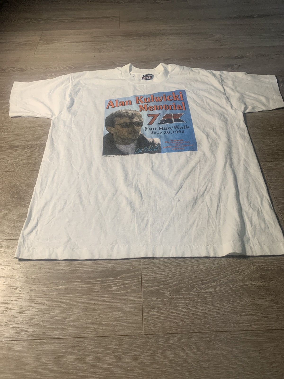 Fruit Of The Loom × NASCAR × Vintage Vintage Alan Kulwicki NASCAR T-Shirt 1995 Size US XL / EU 56 / 4 - 2 Thumbnail
